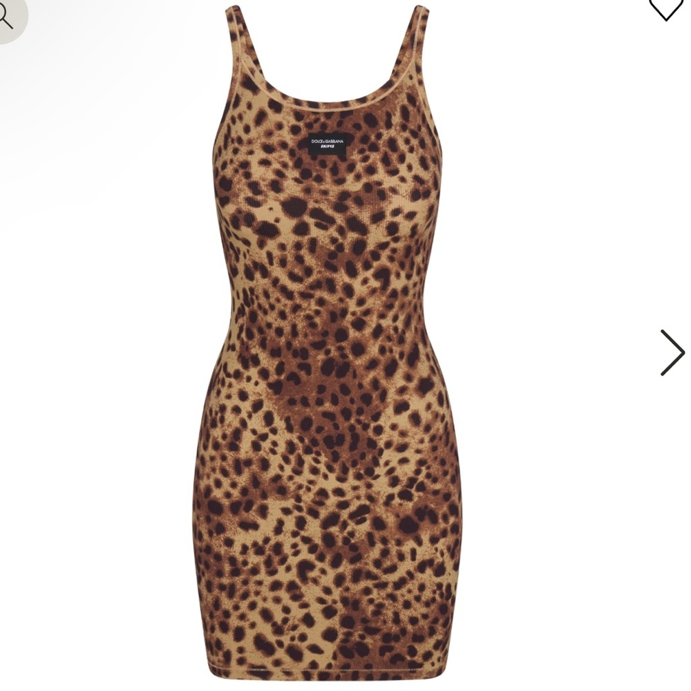 Dolce & Gabbana x Skims cotton rib scoop mini dress sz M - Picture 3 of 8